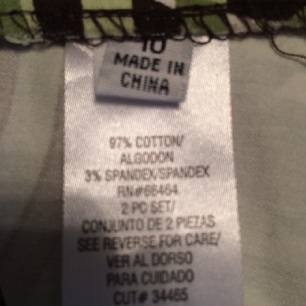 Green bold print skirt Size 10 - Picture 6 of 6